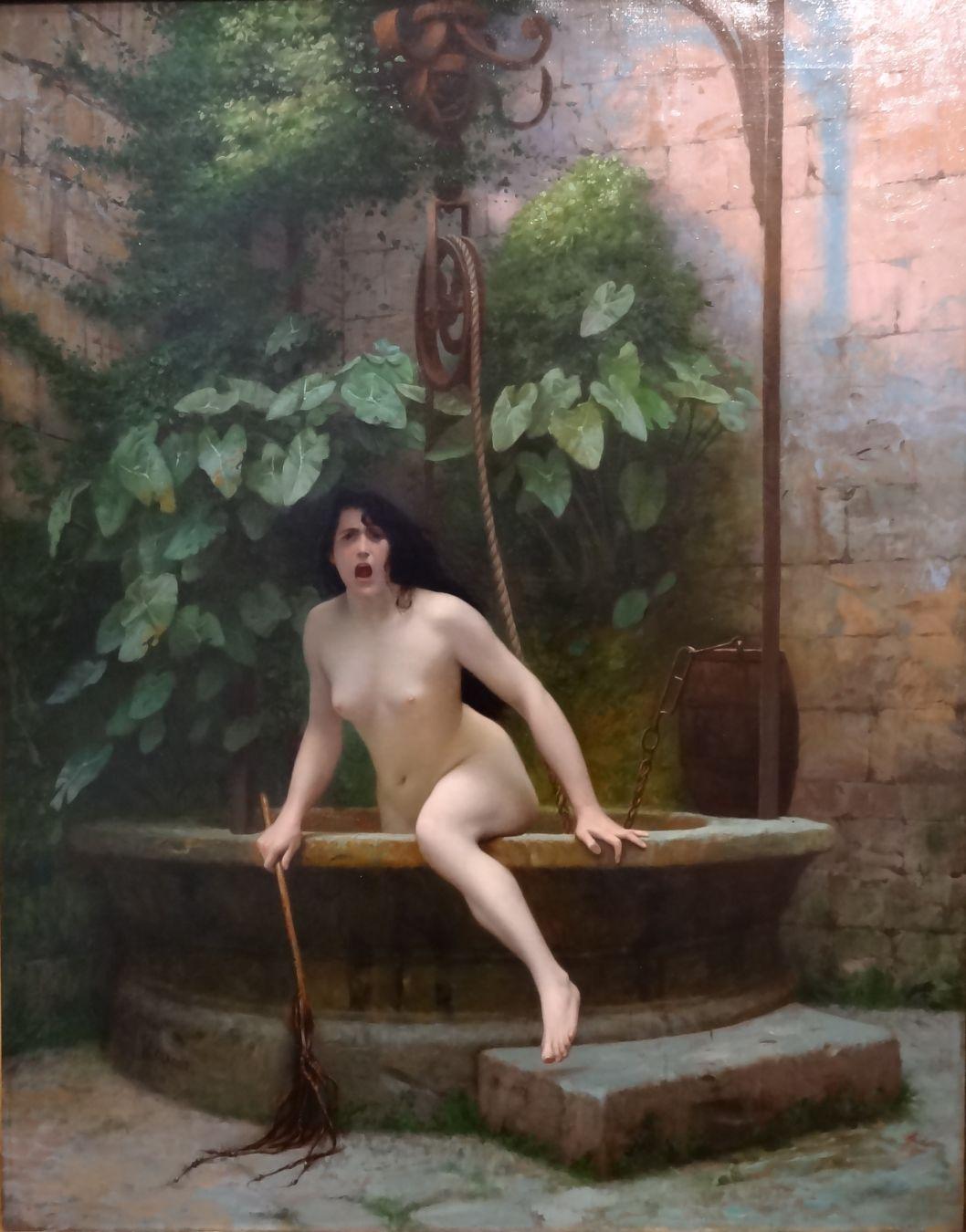 Dipinto: la Verità che esce dal pozzo, Jean-Léon Gérome, 1896