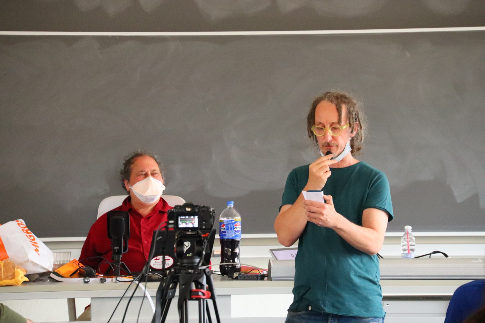 io che faccio l'introduzione a Richard Stallman