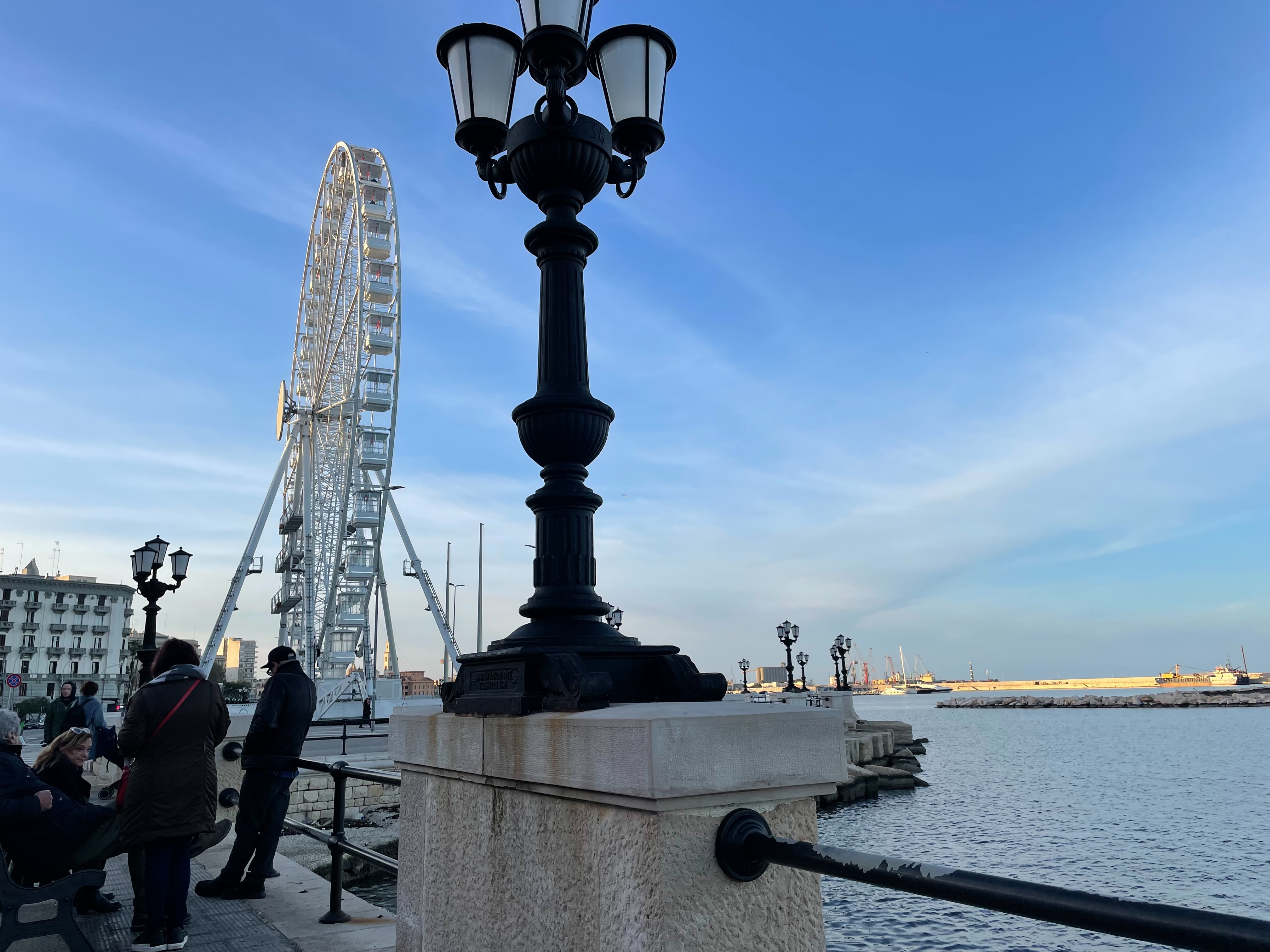 A ferris wheel by the sea