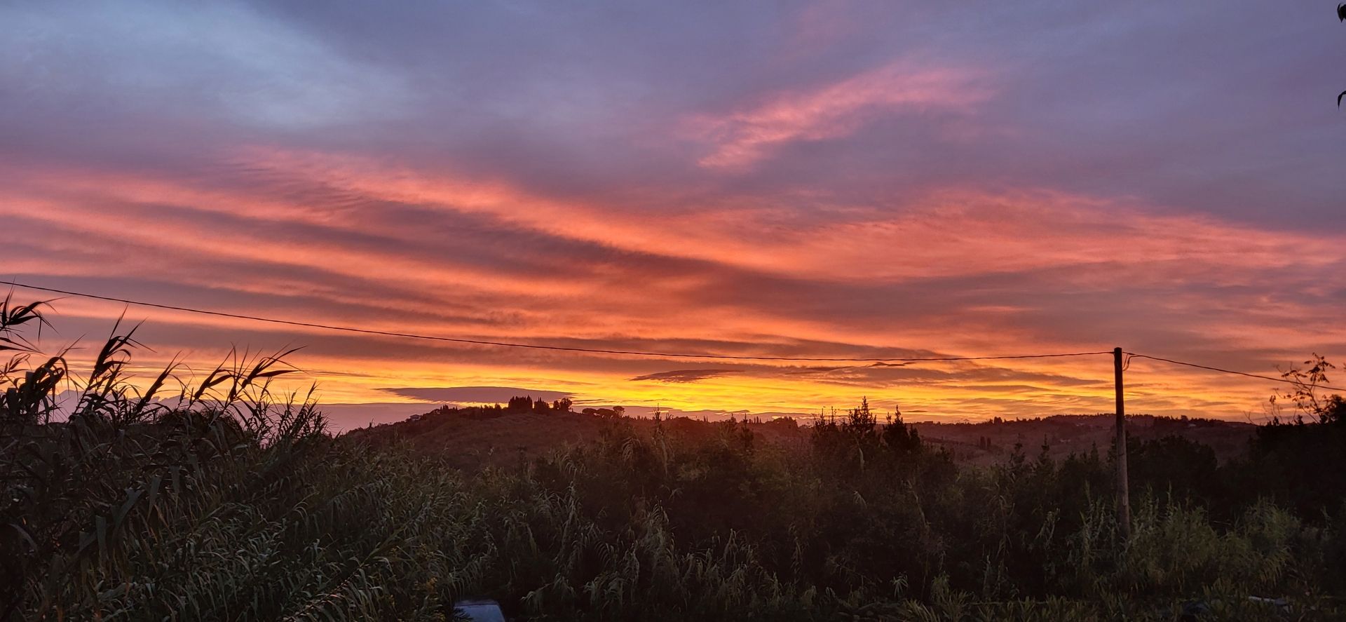 Alba sulle colline di San Miniato