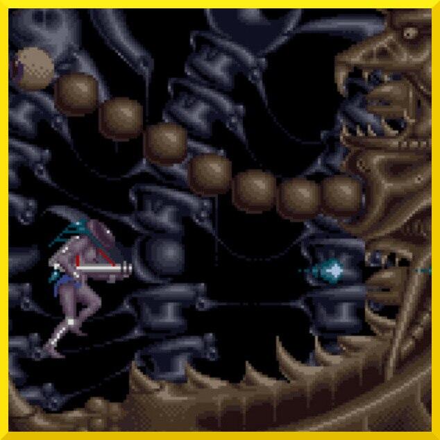 Il boss con più fauci del livello shoot'em up