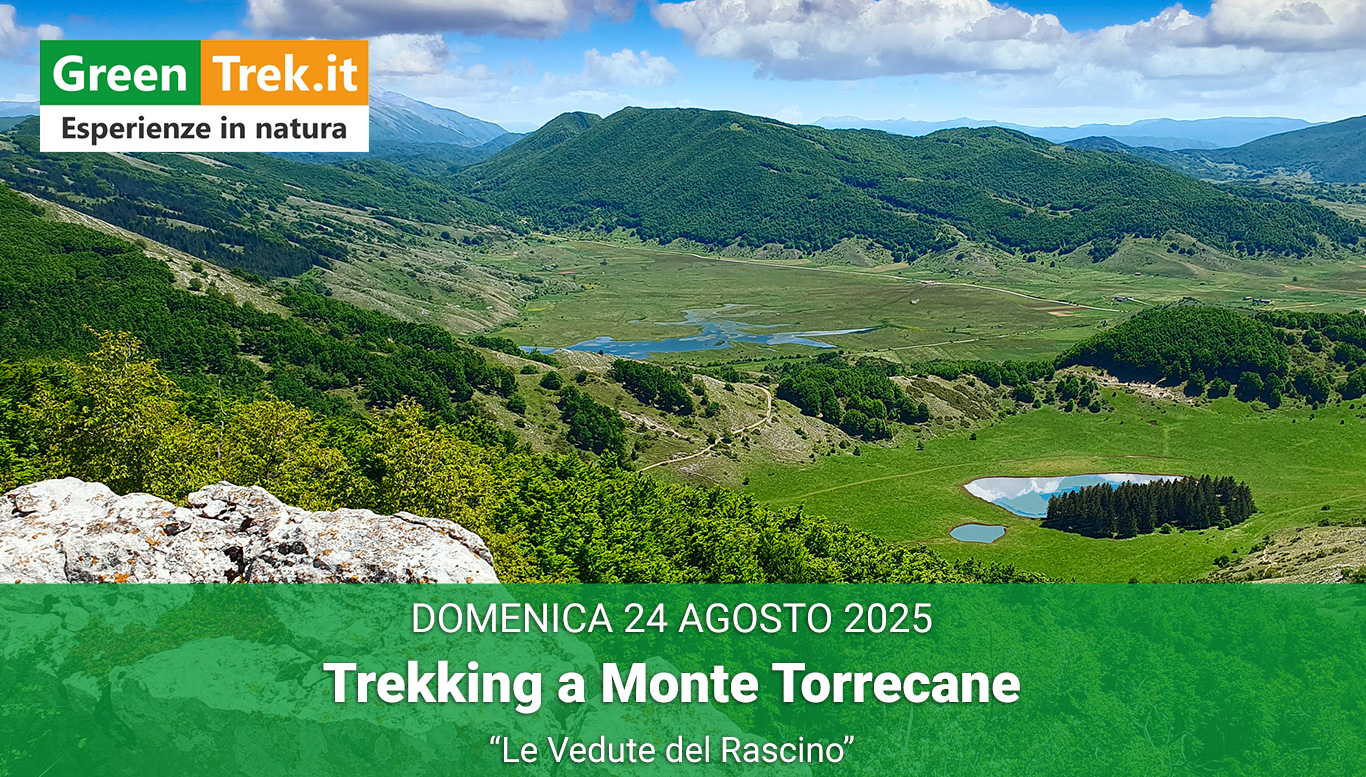 Panorama dala cima di Monte Torrecane sulla Piana di Rascino