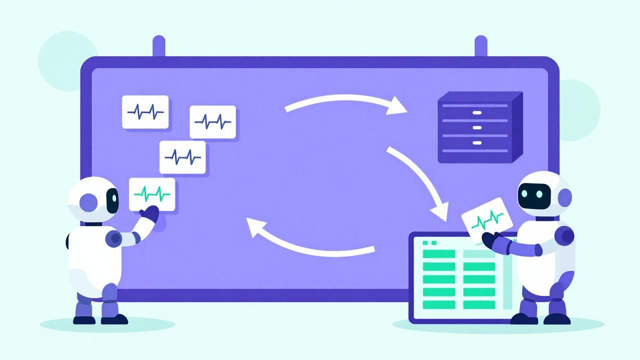The message board: sentinels, collector, database and dashboard